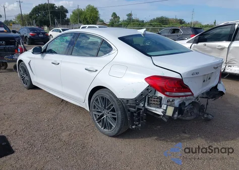 2019 Genesis G70 2.0T Advanced из США, поврежденный, VIN KMTG64LA2KU044135